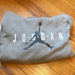 Air Jordan Gray Logo Sweatshirt M